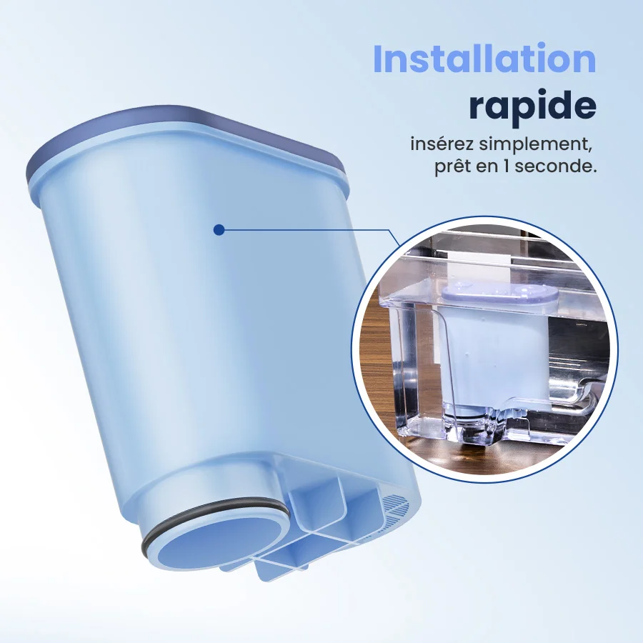 Reimol Pack de 6 filtres à eau pour cafetière compatible avec Philips AquaClean, filtre pour machine à expresso 3200, adapté aux cafetières automatiques, filtre anti-calcaire dédié (CA6903)