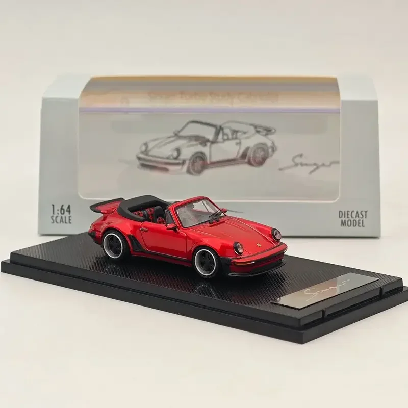 Zaman mikro 1:64 spor araba Diecast Model araba akrilik ekran koleksiyonu modeli süsler modeli 930 şarkıcı Turbo modifiye araç