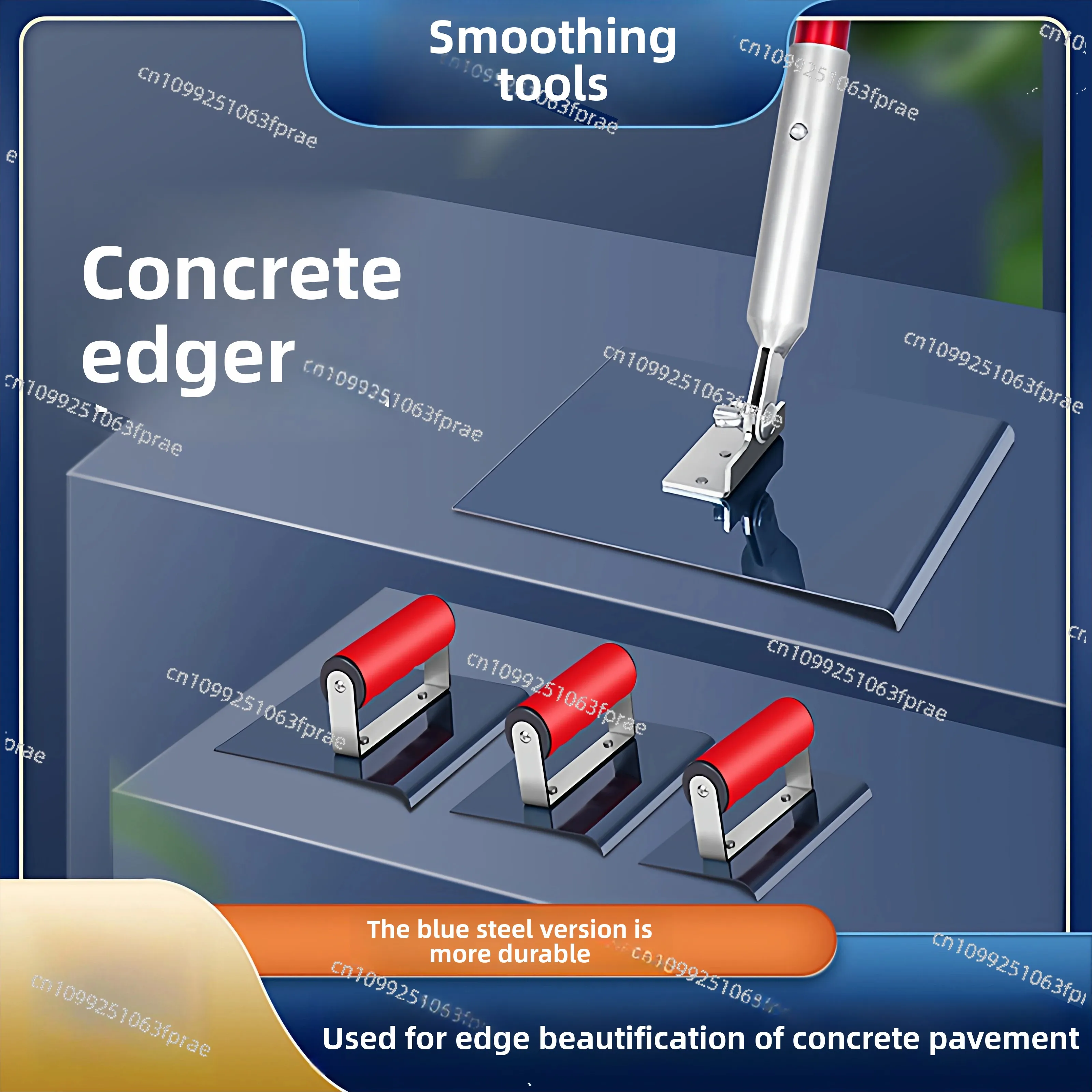 Concrete Road Edge Finishing Machine, Highway Cement Ground Edging Trowel Construction Tool