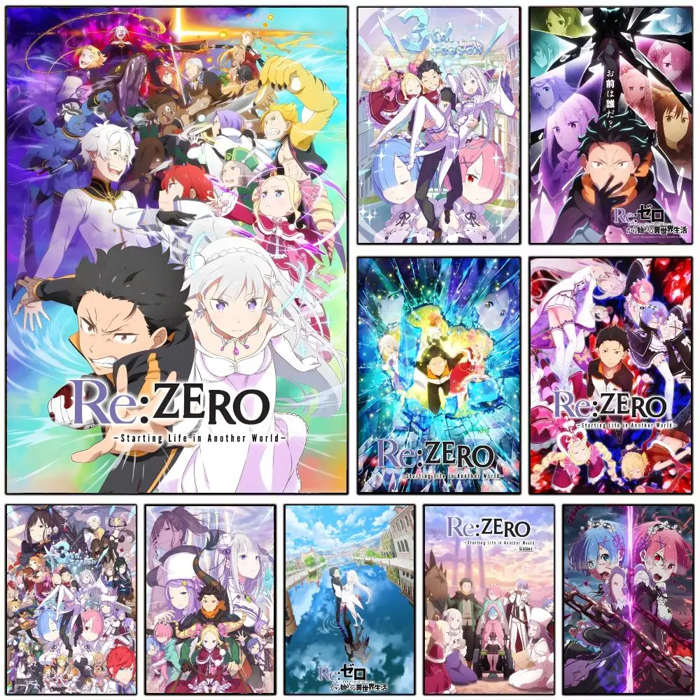 R-Re:Zero Starting Life in Another World Poster Modern Home Decoration Interior Design & Contemporary Wall Art Collection
