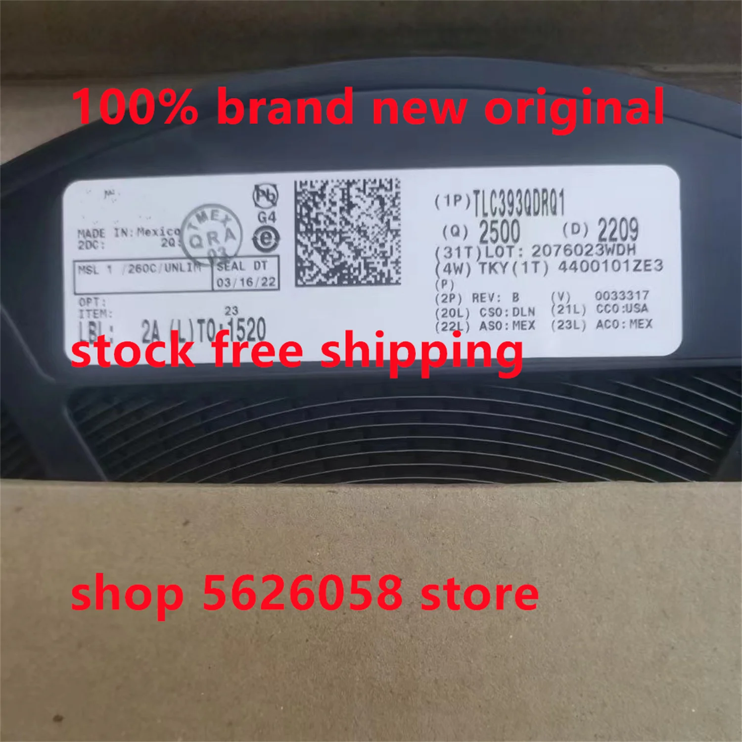 TLC393QDRQ1 C393Q1 SOP8 100% New Original 5PCS-500PCS/LOT STOCK freeshipping