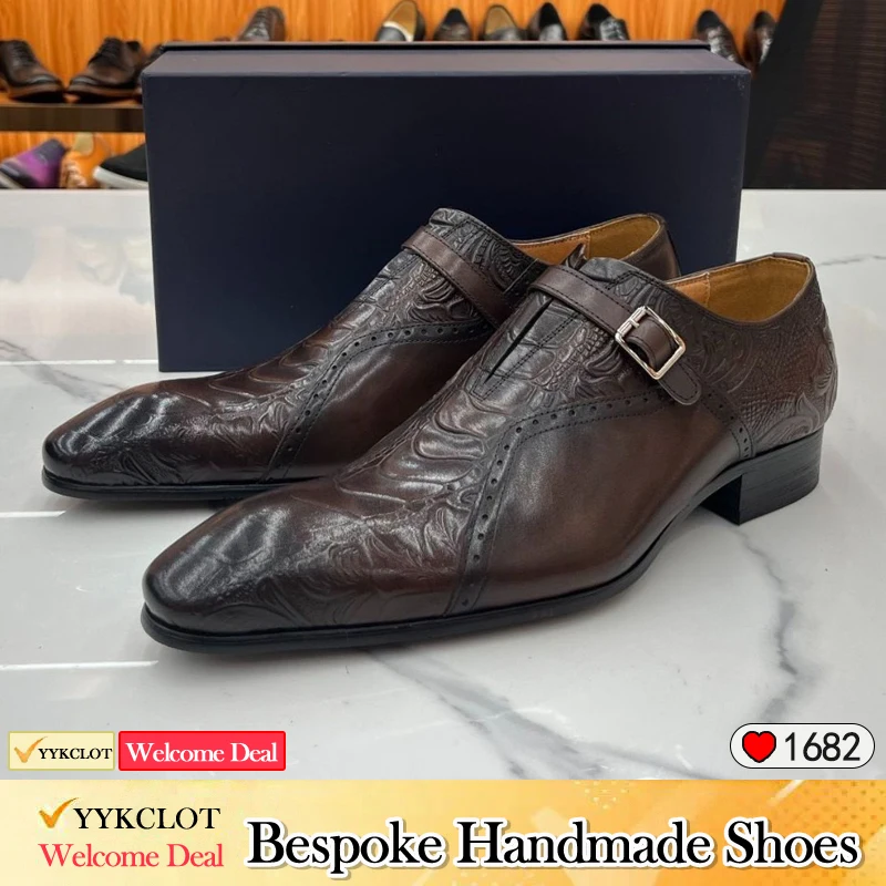 Mens Business Leather Dress Shoes Formal Oxford Lace-Up Comfortable Non-Slip Rubber Sole Office Casual Breathable EU/US Sizes UK