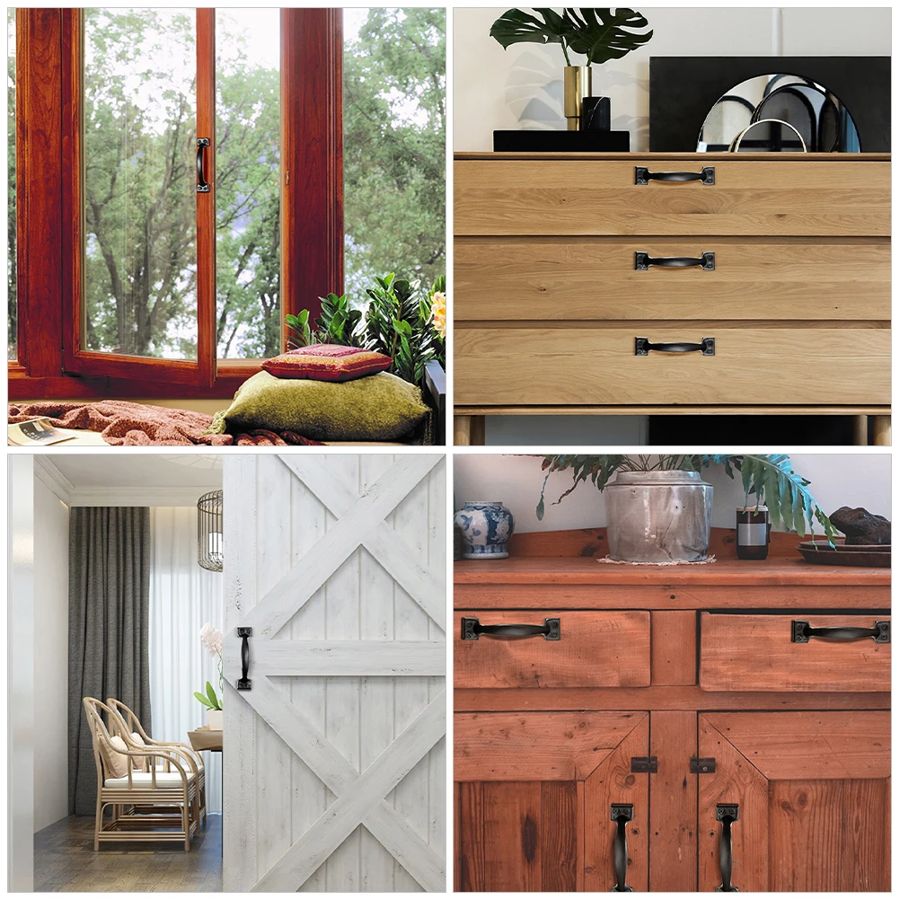 

6 Pcs Door Handle Vintage Cabinet Knob Kitchen Handles Pull for Cabinets Dresser Knobs