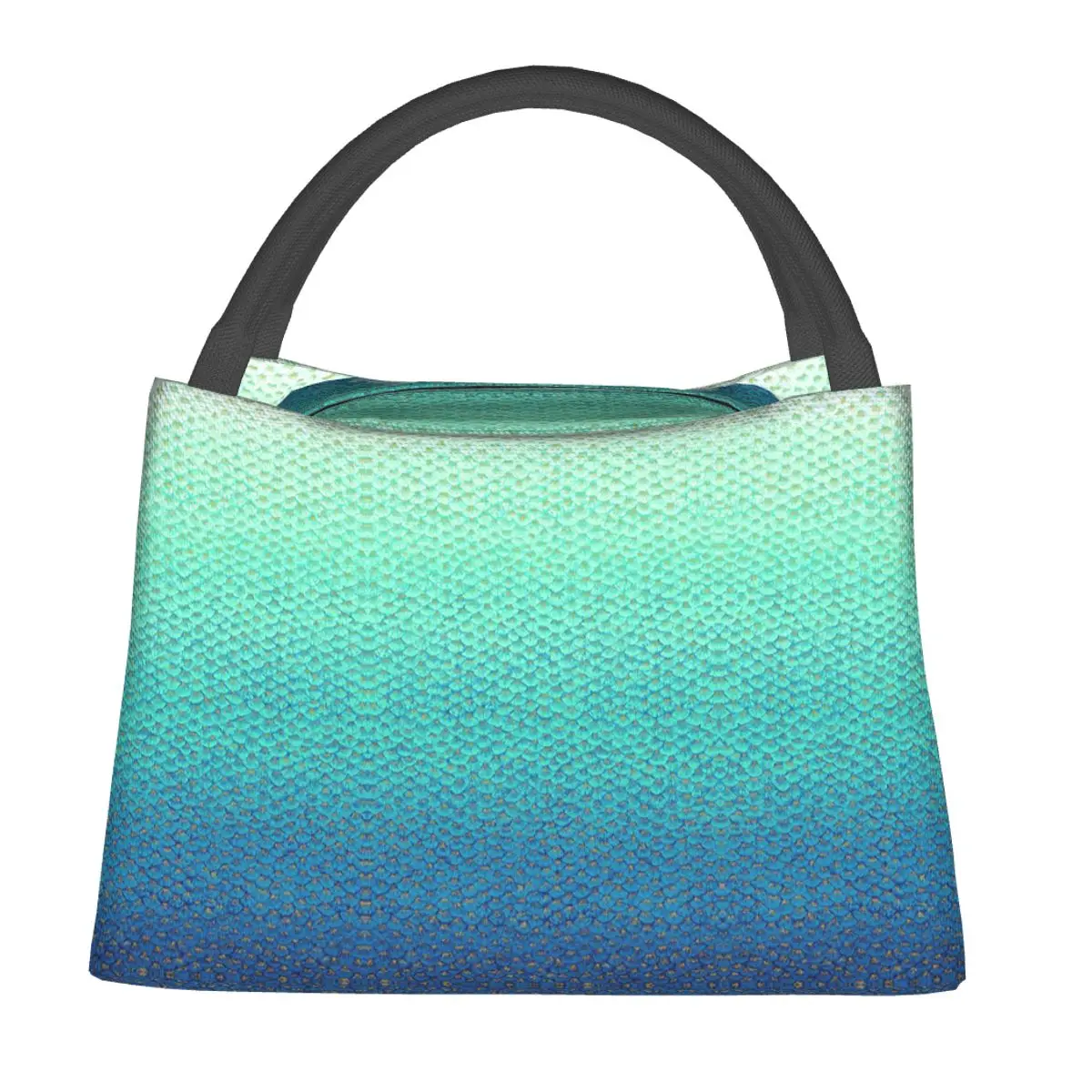 Mermaid Fish Scale Insulated Lunch Bag for Women Kids Portable Food Boxes Thermal Lunch Box Tote