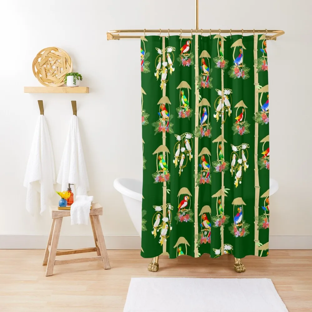 

Tiki Room Birds Shower Curtain Luxury Bathroom Shower Funny Shower Curtain