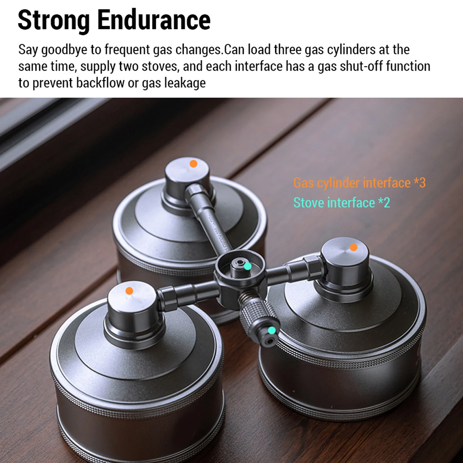 

Адаптер для заправки газа Адаптер для газа из алюминиевого сплава Дизайн «три-два» Необходимый для уличной плиты и ламп Портативный Эффективный сейф