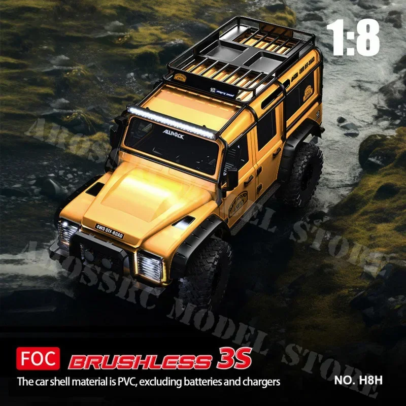 Yeni MJX 1/8 FOC Duyusal Fırçasız H8H Westward ALLLOCK Defender Simülasyon Tırmanma Modeli RC Araba 2S/3S