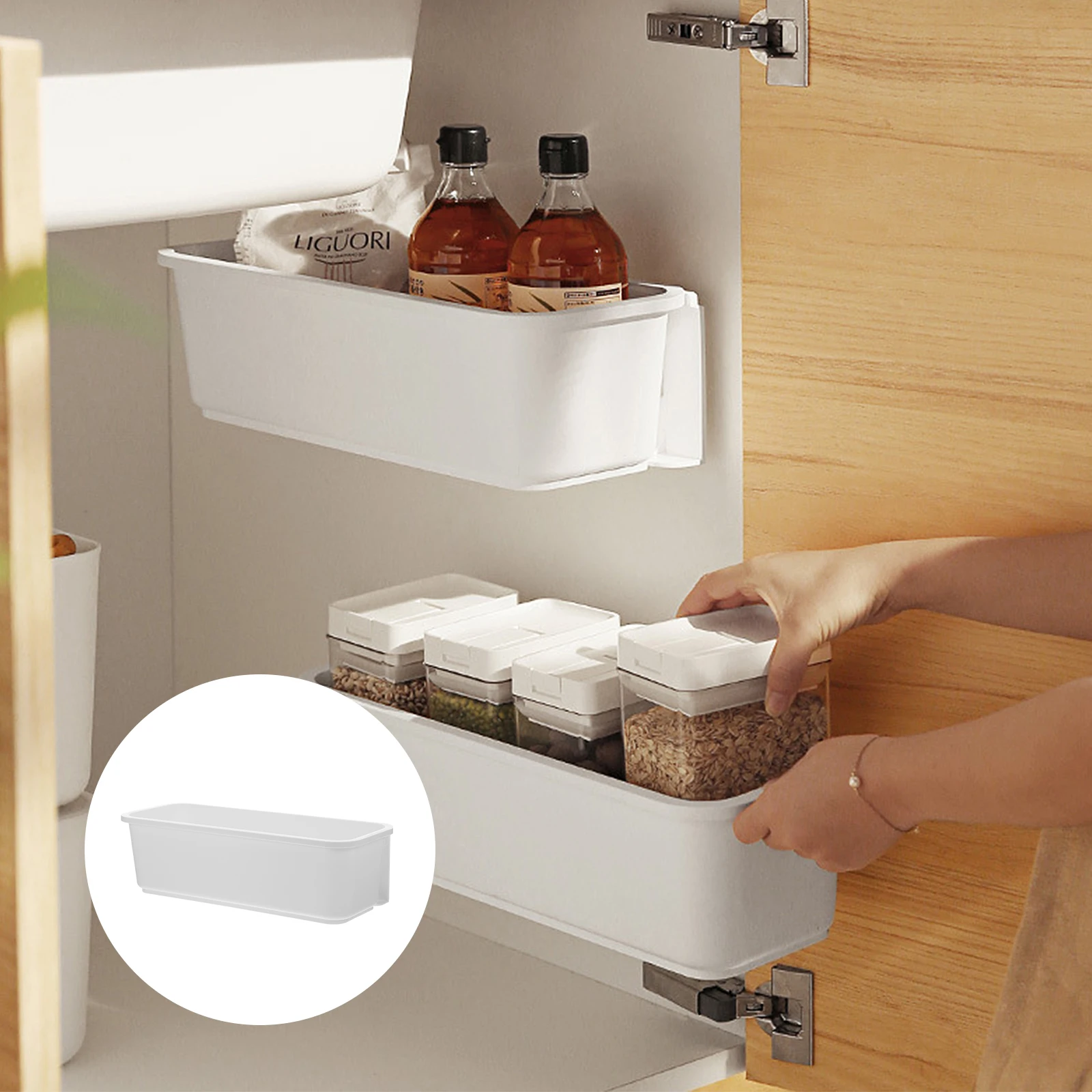 1 set Drawer Boxes Lightweight Plastic Kitchen Organizer Sundry Storage Container Cutlery Fork Spoon Stationery Holder