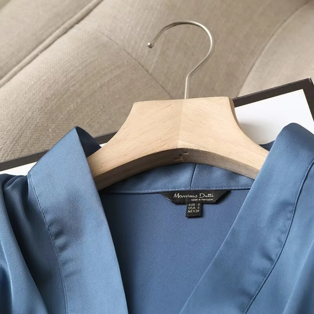 BM & MD & ZA 2024 شتاء جديد ملابس نسائية بسيطة وأنيقة عادية انفصال حزام خصر أسفل سبليت فستان #3