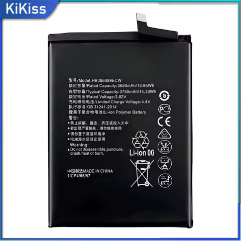 3750Mah HB386589ECW Battery For Huawei P10 PLUS For Honor 8X/JSN-AL00/JSN-LX1/JSN-LX2/JSN-L21/JSN-L22/JSN-L23