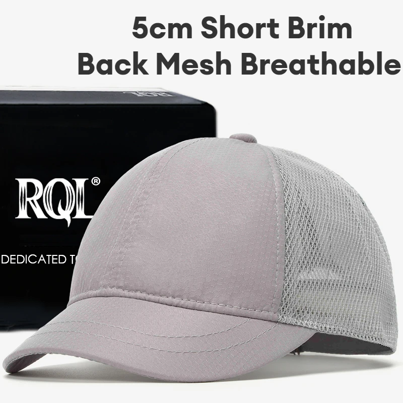 

Baseball Cap for Women Men Short Brim Hat Summer Big Head Plus Size Breathable Mesh Sports Golf Running Equestrian Hat