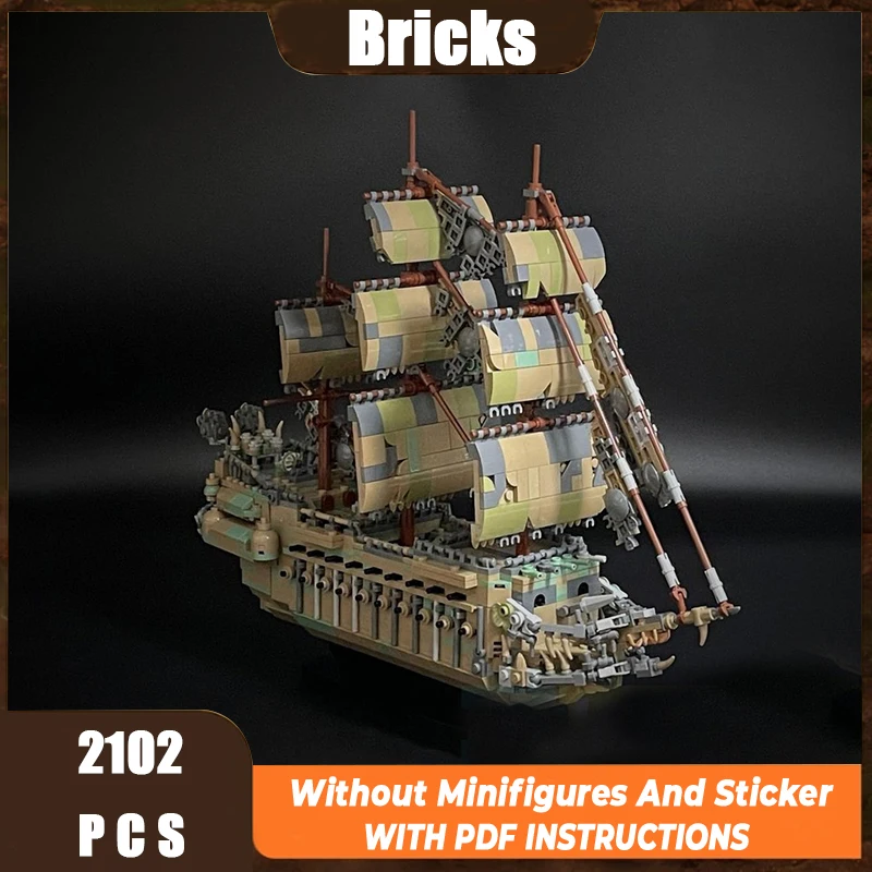 

Exquisite New Product MOC Building Blocks Movie Scene Model Pirate Ship Technology Modular Children's Toy Gift DIY Assembly Set