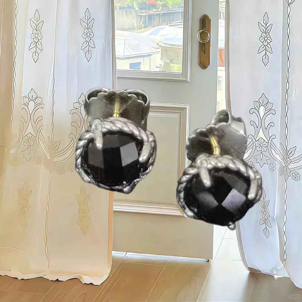 

High Grade Pure 925 Sterling Silver DY Stud Earrings DY Brand Delicate Design Sensitive Ear Safe Gift For Girlfriend Wife
