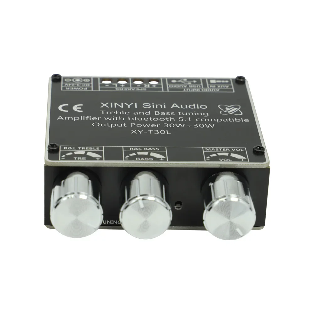 2*30W Stereo Audio Bluetooth Equalizer Digital Power Amplifier Board Class D HIFI DIY Amplificador Module APP AUX USB