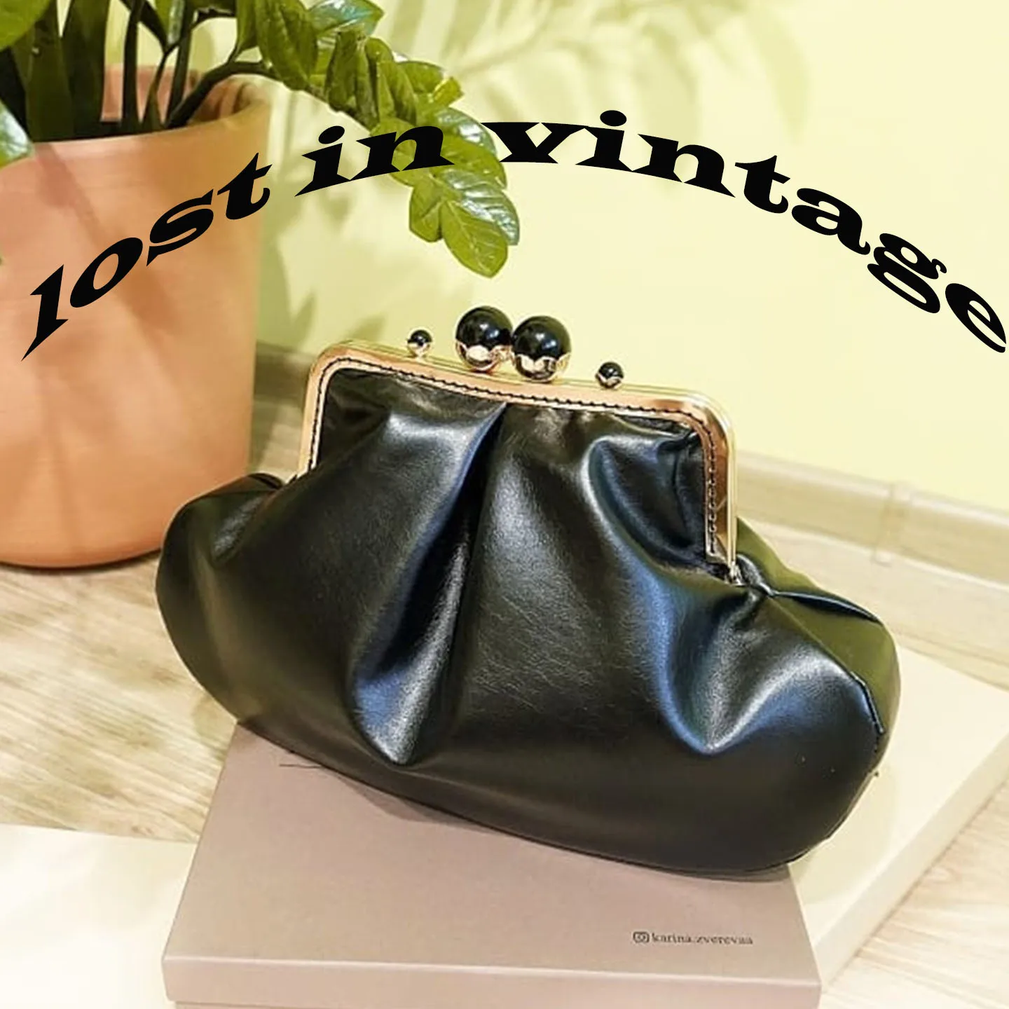 LOST In Vintage Artificial Leather Bags Flower Pearl Kiss Lock Gold Frame Clutch Evening outing Bags Puffy Fold Purse with Chain