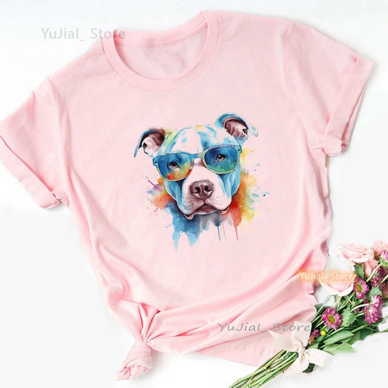 Boston Terrier/Greyhound/Bernese Mountain/Dachshund/Shih Tzu/Poodle Puppy/Cavalier King Print Tshirt Kawaii Dog T Shirt wanita