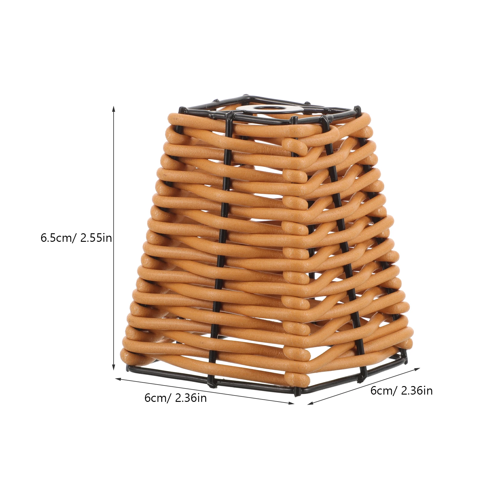 غطاء المصباح المنسوج غطاء قلادة الروطان لضوء السقف ديكور ريفي نمط استبدال حامي الغبار المنزلية المنسوجة