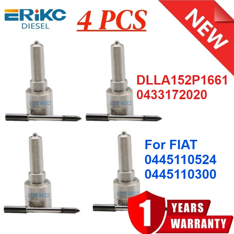 

Форсунка дизельного топлива DLLA152P1661 0433172020 Наконечник впрыска Common Rail для FIAT 0445110524 0445110300