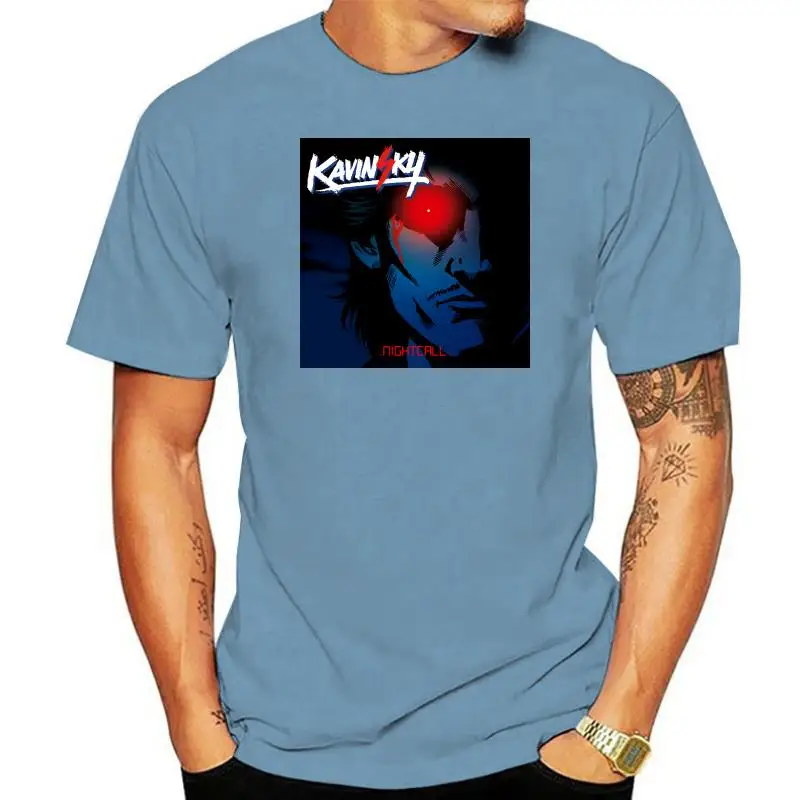 New Popular Kavinsky Daft Punk Men's Black T-Shirt Size S-3XL