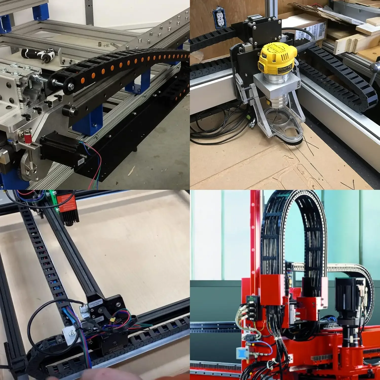 Cable Drag Chain R55 R38 Semi-Enclosed Cable Chain Wire Carrier For CNC 3D Printer Laser Cutting Machine CNC Router