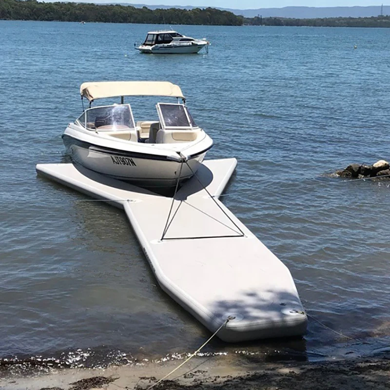 Inflatable Y pontoon เรือยอชท์ลอยน้ําแพลตฟอร์ม Dock Sation