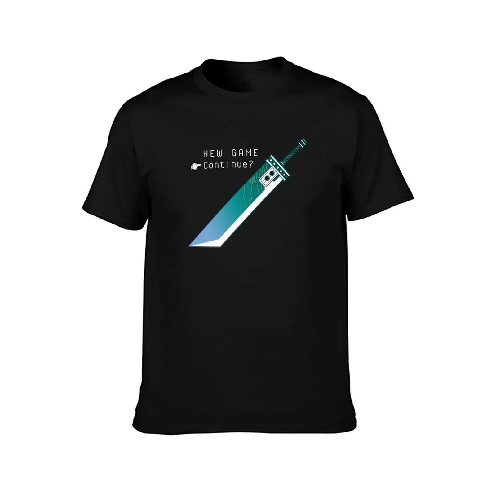 New Game, Continue? T-Shirt, Summer Casual Cotton Tee, Oversized Streetwear Tops, Vintage Graphic Print, Loose Fit Short Sleeve