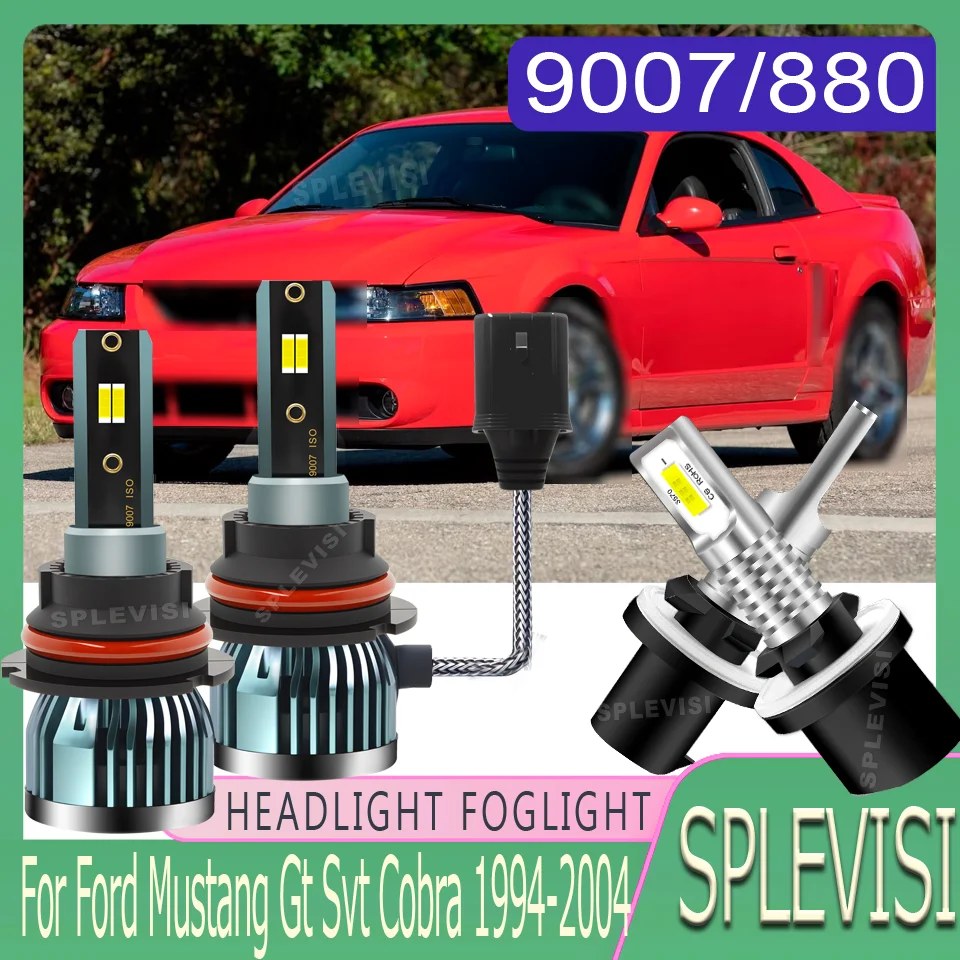 

Powerful Car Headlight foglight LED durable For Ford Mustang Gt Svt Cobra 1994 1995 1996 1997 1998 1999 2000 2001 2002 2003 2004