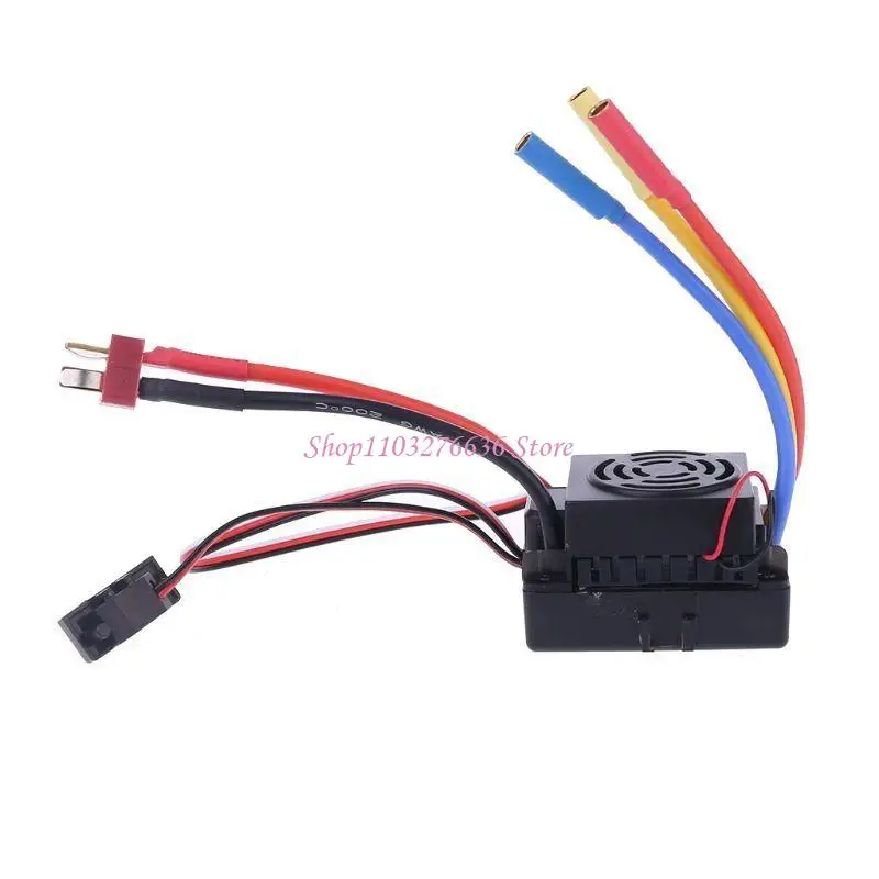R6FD 60A มอเตอร์ไร้แปรง ESC Electrical Speed ​​Controller สำหรับเรือดำน้ำ RC รถเรือสั้นรถบรรทุก Crawler DIY RC รถ