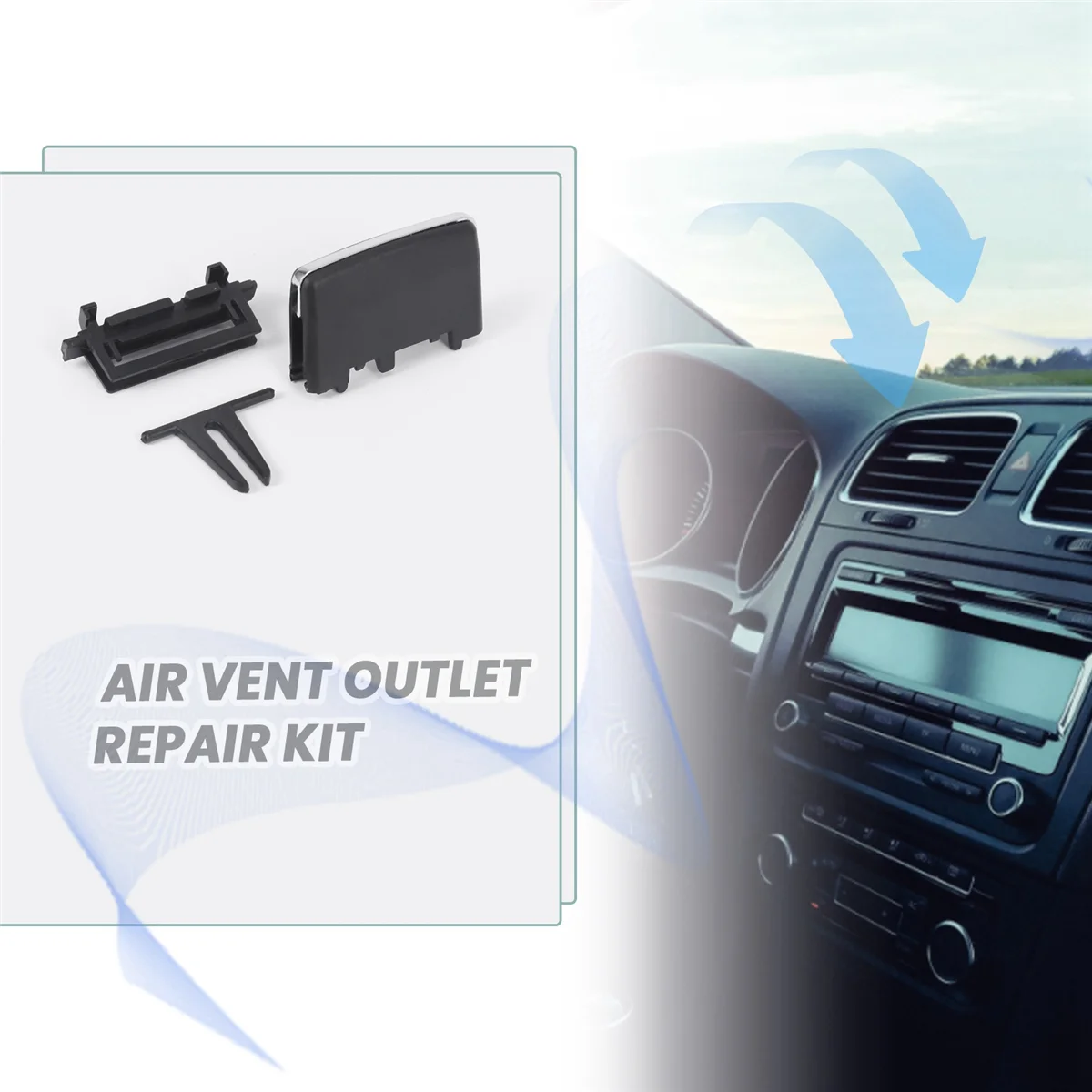 A/C Air Vent Outlet Tab คลิปชุดซ่อมสําหรับ Mercedes-Benz W204 C180 C200 C260