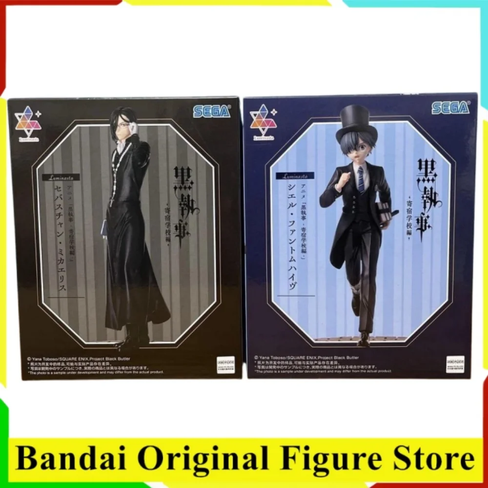 Original SEGA Black Butler Anime Sebastian & Ciel & Undertaker Actionfigur Spielzeug PVC-Modell Figuarts Sammlerstück Dekoration