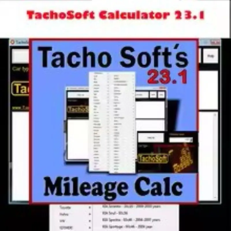 

Última novedad de 2025 Calculadora de kilometraje digital TachoSoft Pro 23,1 – Software de cálculo de odómetro con licencia | He