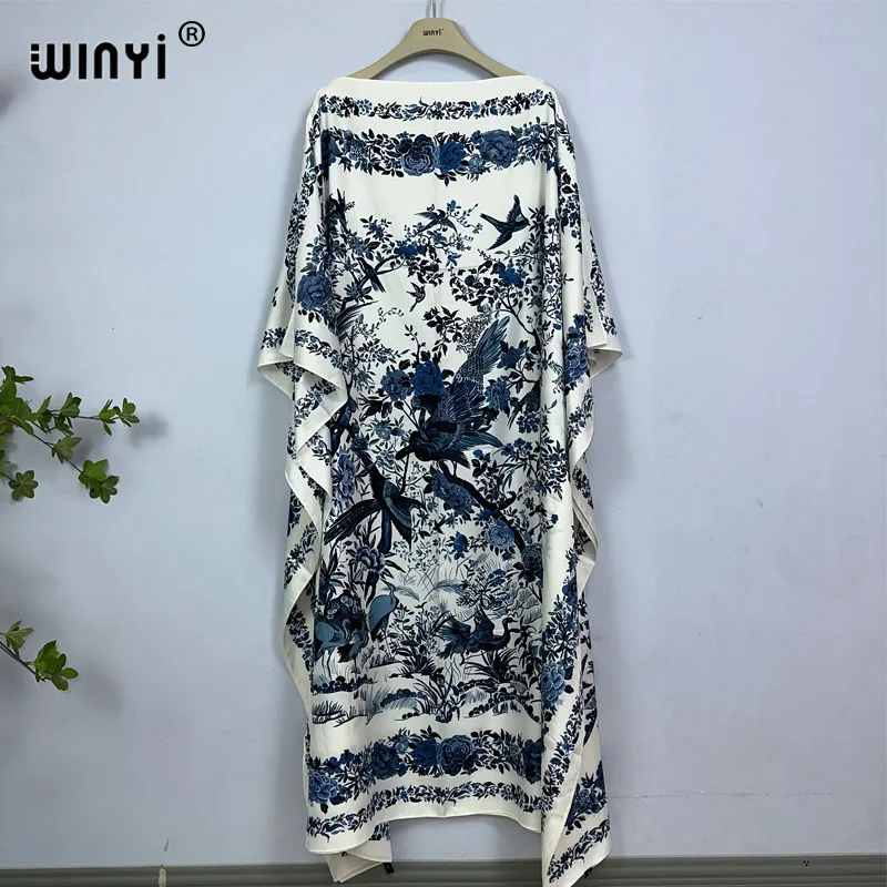 WINYI Dress Fashion turkey dresses boho Print abaya Dashiki Women muslim kaftan summer Color african dresses for woman vestido