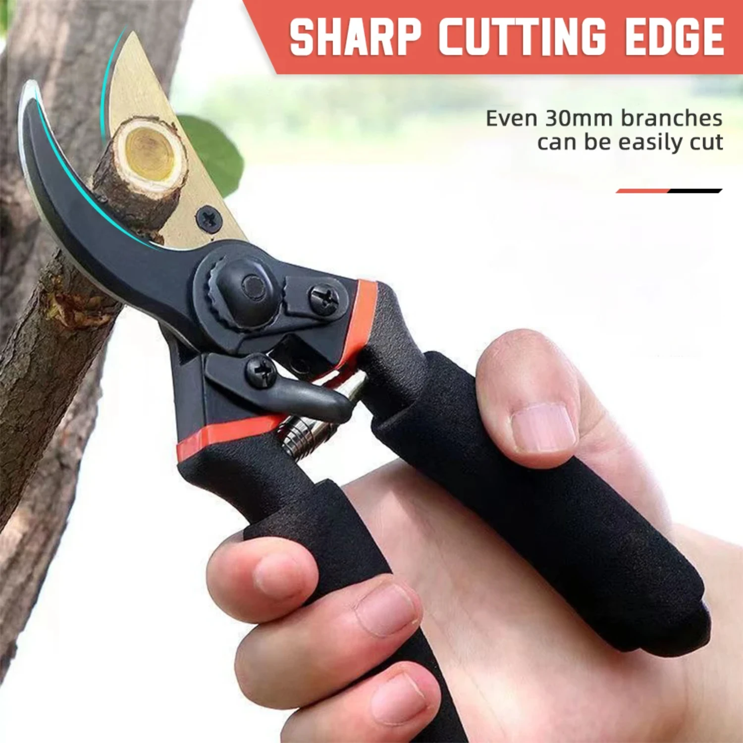 Highly Efficient and Super Durable Essential Garden Pruning Scissors - Made from Ultra-strong Super Steel for Exceptional Durabi