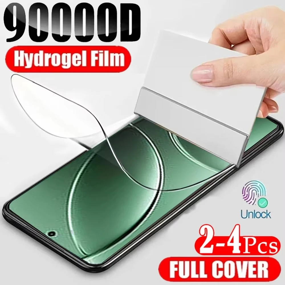 

2-4pcs Full Cover Silicone Hydrogel Film For Xiaomi Redmi K80 Pro K70 Ultra Screen Protector for Xiaomi 15 Poco M7 Pro C75 5G