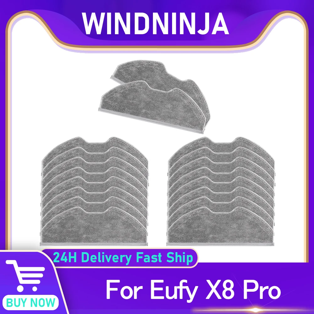 

50 Pack Disposable Mopping Pads For Eufy X8 Pro Robot Vacuum Accessory Dry Wet Sweeping Mop Cloths Washable Mop Replacement Part