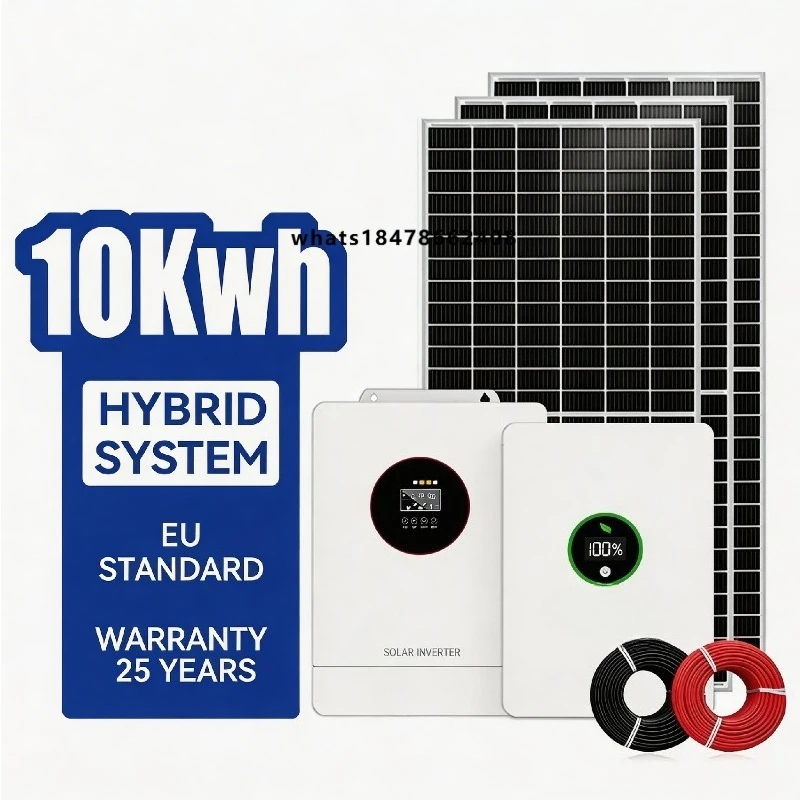 

Complete Off-grid Solar Energy System Kit 10-30kW All-in-One Solar Panel Power System Home Full Set Controller Lithium Ion