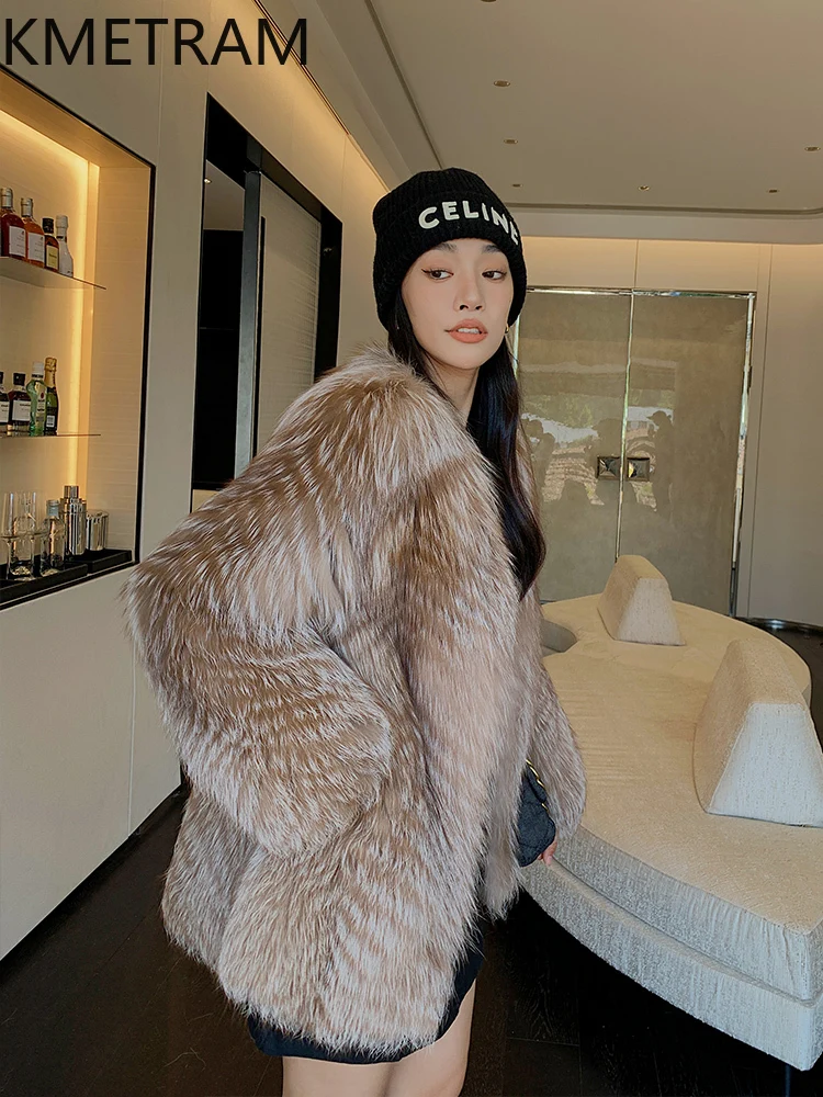 100% manteau de fourrure de renard naturel femmes de haute qualité veste de fourrure véritable en vrac hiver femme vêtements 2025 vestes en fourrure шу onder
