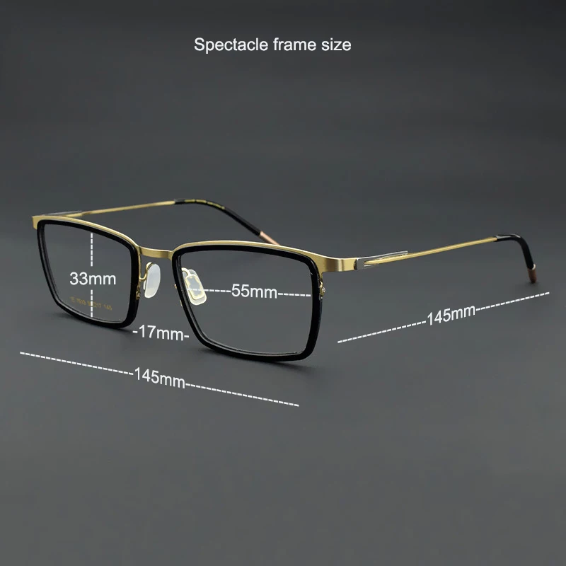 2024 square Titanium glasses frame men Brand Ultralight eyeglasses women Retro fashion myopia computer optical spectacles nerd