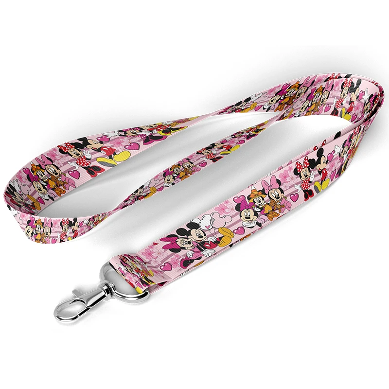 

B1673 Cartoon Mouse Neck Strap Lanyard for Keys Keychain Badge Holder ID Credit Card Hang Rope Mobile Phone Charm Accessories