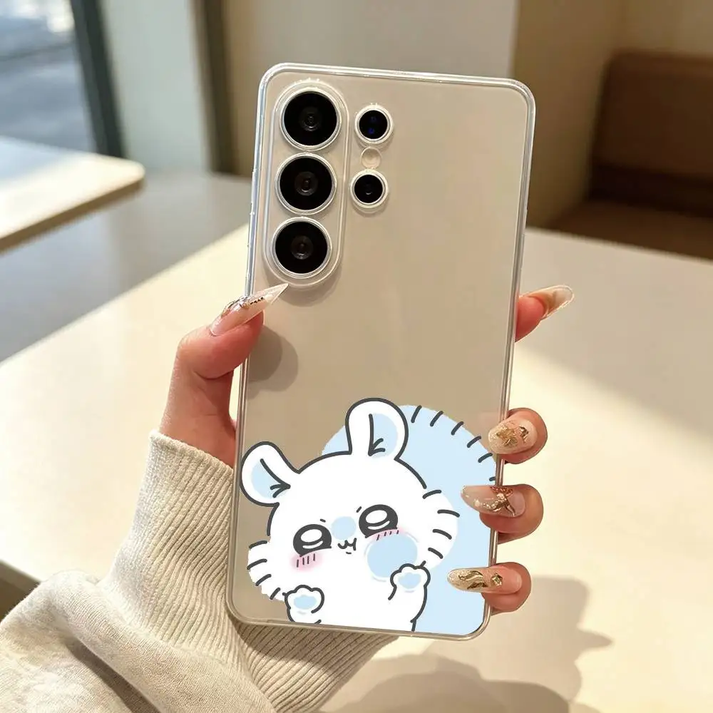 Cute Cartoon Momonga gift Phone Case For Samsung S25,S24,S21,S22,S23,S30,Ultra,S20,Plus,Fe Transparent Cover