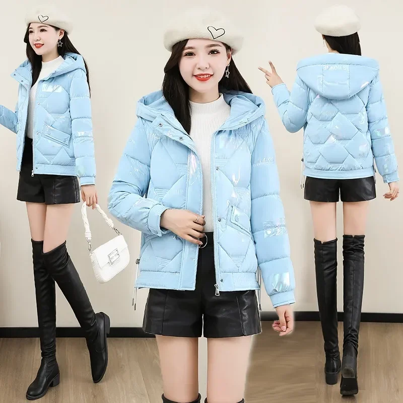 Women's Parkas Coat Elegant Style 2024 Winter New Colorful Bright Thick Non Washable Cotton Regular Women Clothing Winter M-XXXL