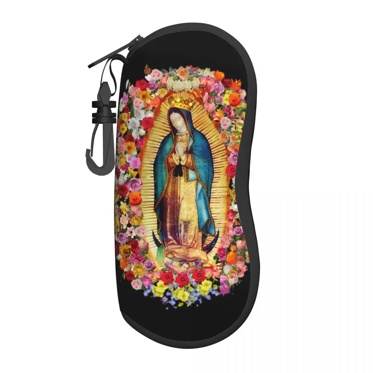 Our Lady Of Guadalupe Mexican Virgin Mary Glasses Case Waterproof Accessories Eyewear Storage Box Gift Eye Contacts Case