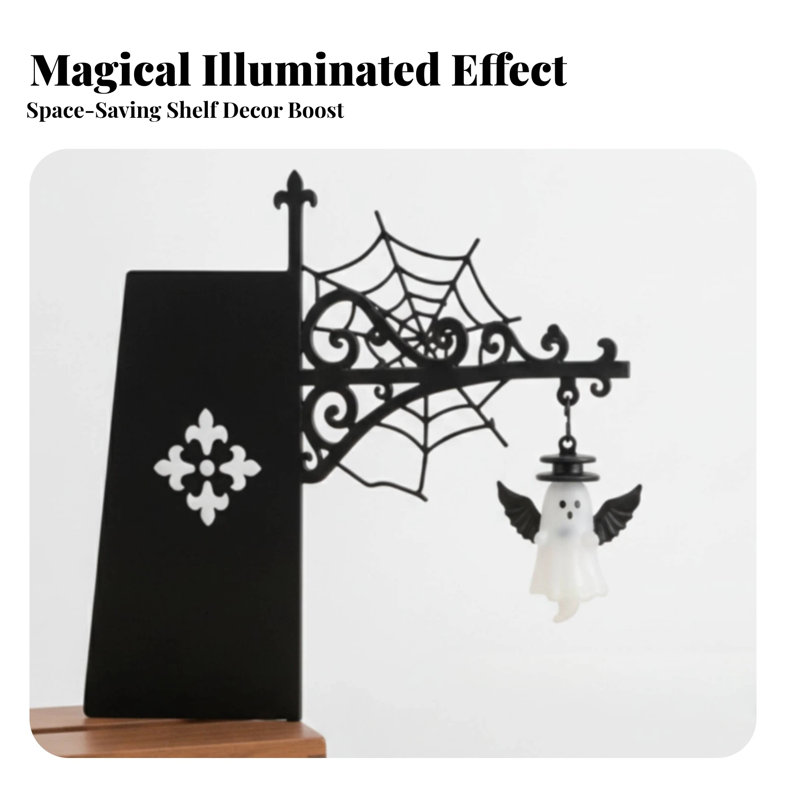 Scrollwork Bracket Ornate Bracket with Finial Hardware Decorative for Home Decorators, Entryways, Reading Nooks