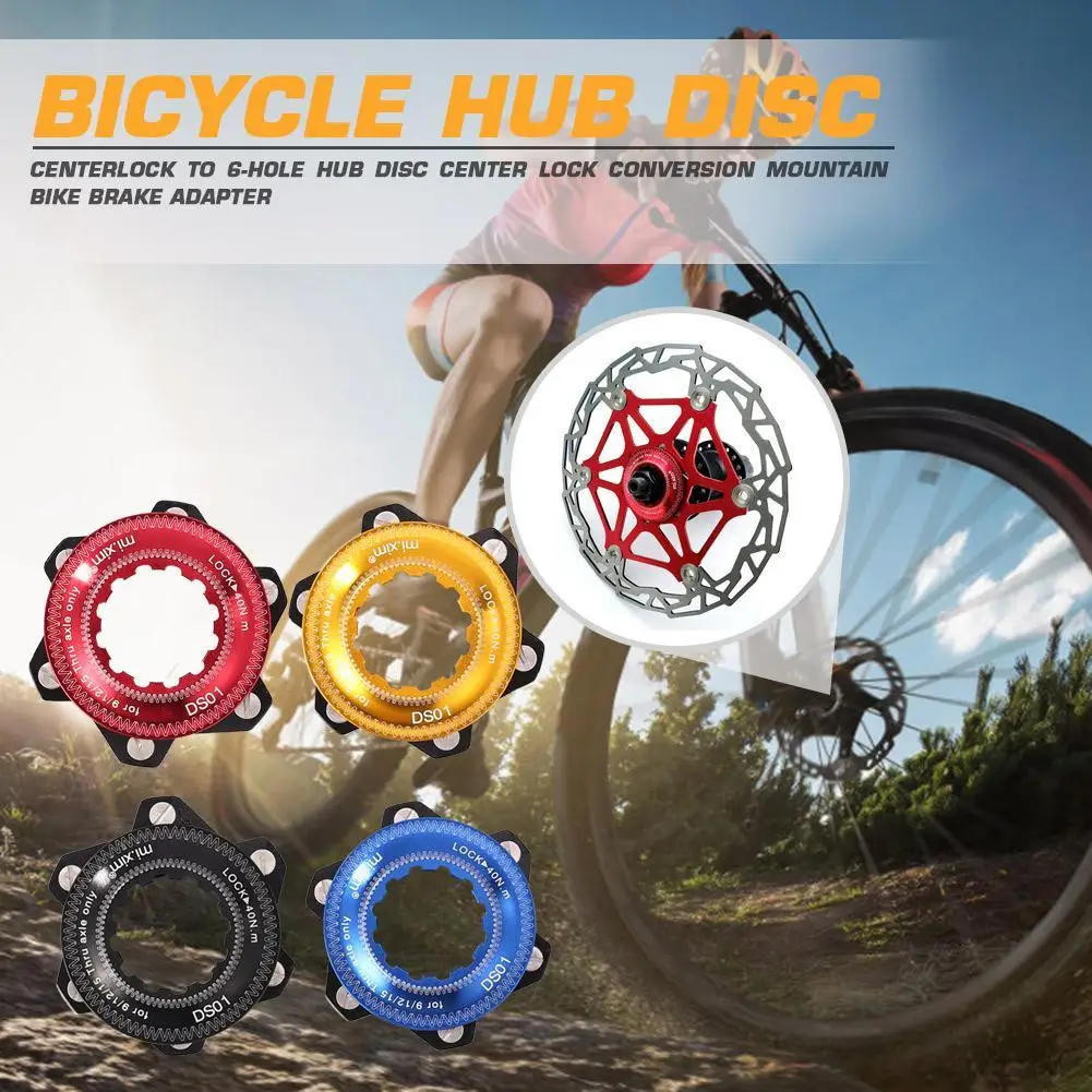 Rotor Adaptor Lock Adapter Disc Brake Portable Bicycle Hub Disc Brake Center Waterproof Cycling Elements for 6 Bolt