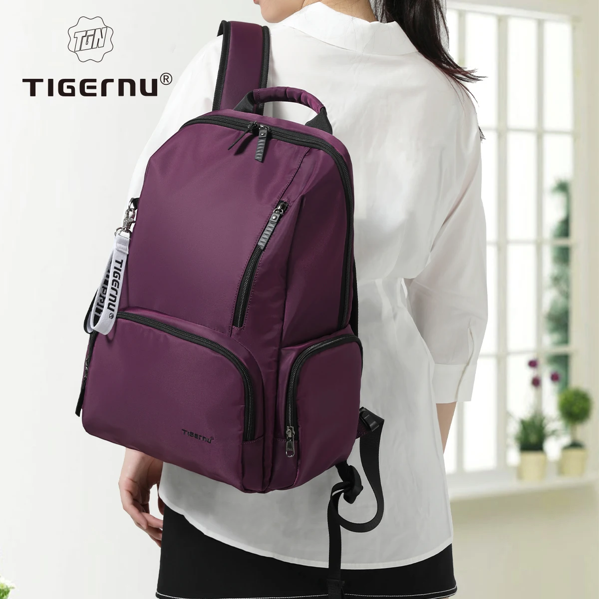 Tigernu Casual Backpack For Women 14 inch Laptop Bags For Women Lightweight Travel Backpack Female School Backpack Bags Knapsack