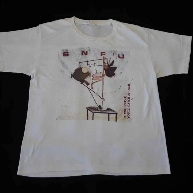 

Винтажная футболка SNFU 1986 года, хардкор, трэш-кроссовер, панк, Нью-Йорк, Cro Mags Leeway Si
