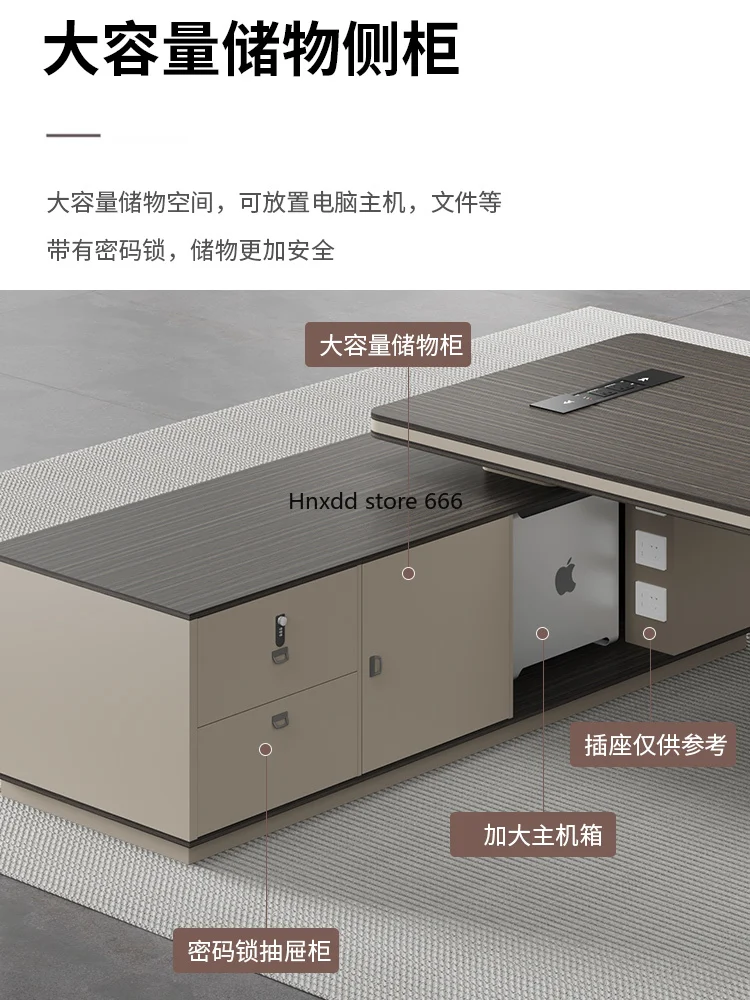 Escritorio de jefe de lujo ligero