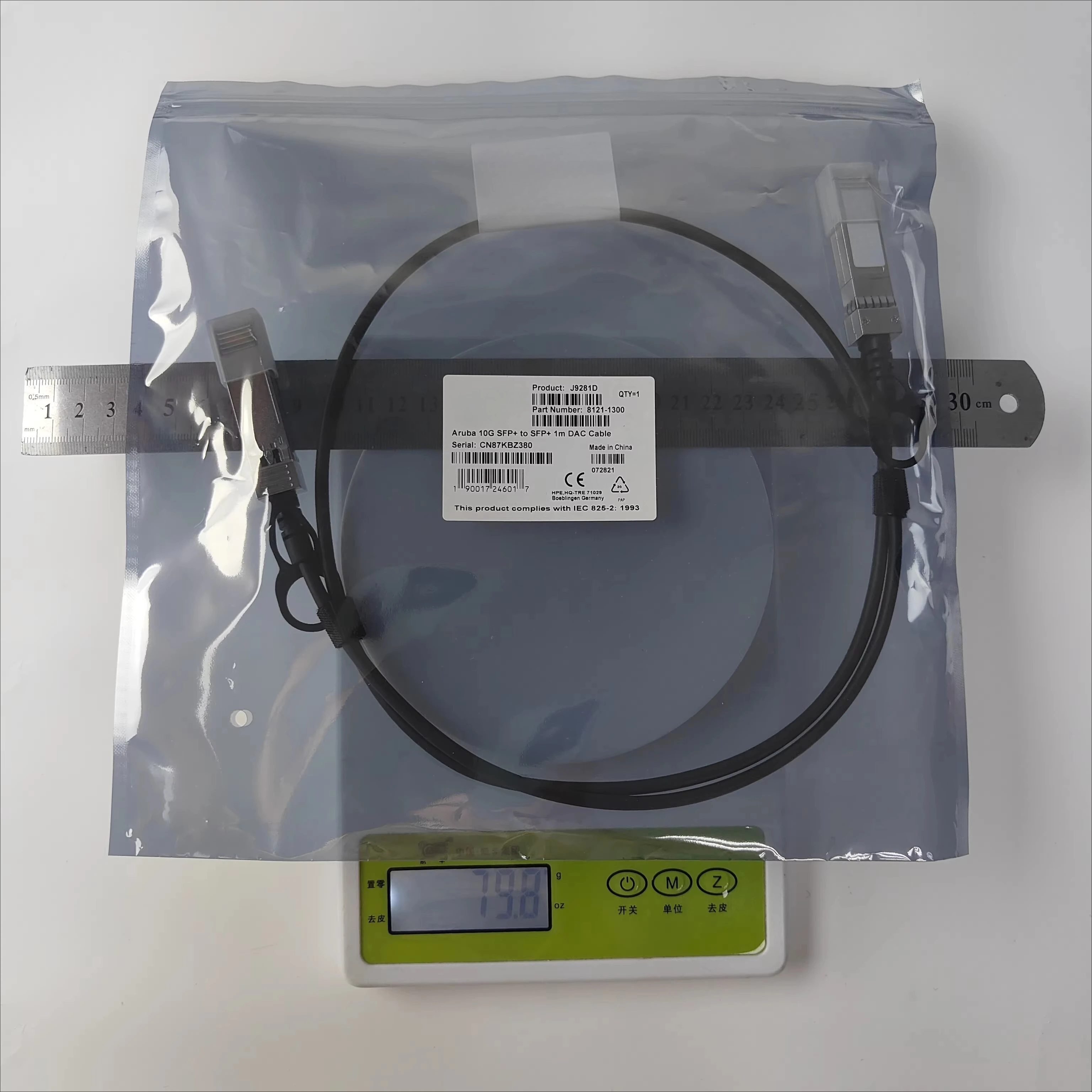 

Модуль оптического трансивера SFP+ J9281D 10G с прямым подключением, медный кабель, сетевой SFP-модуль