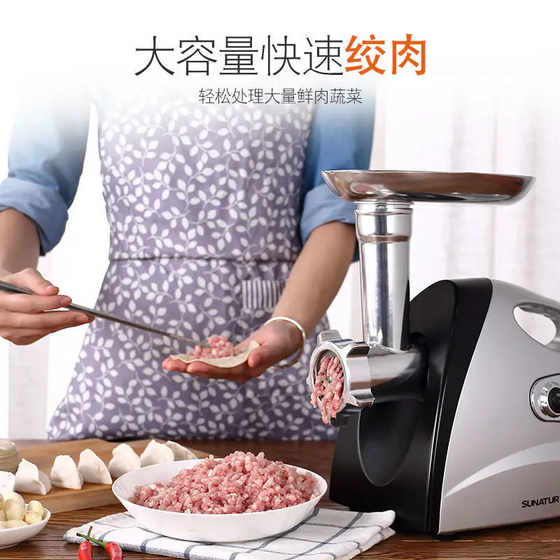 Multi-Functional Garlic Mincer – Automatic Sausage Stuffing & Filling Tool Home & Commercial Electric Meat Grinder: