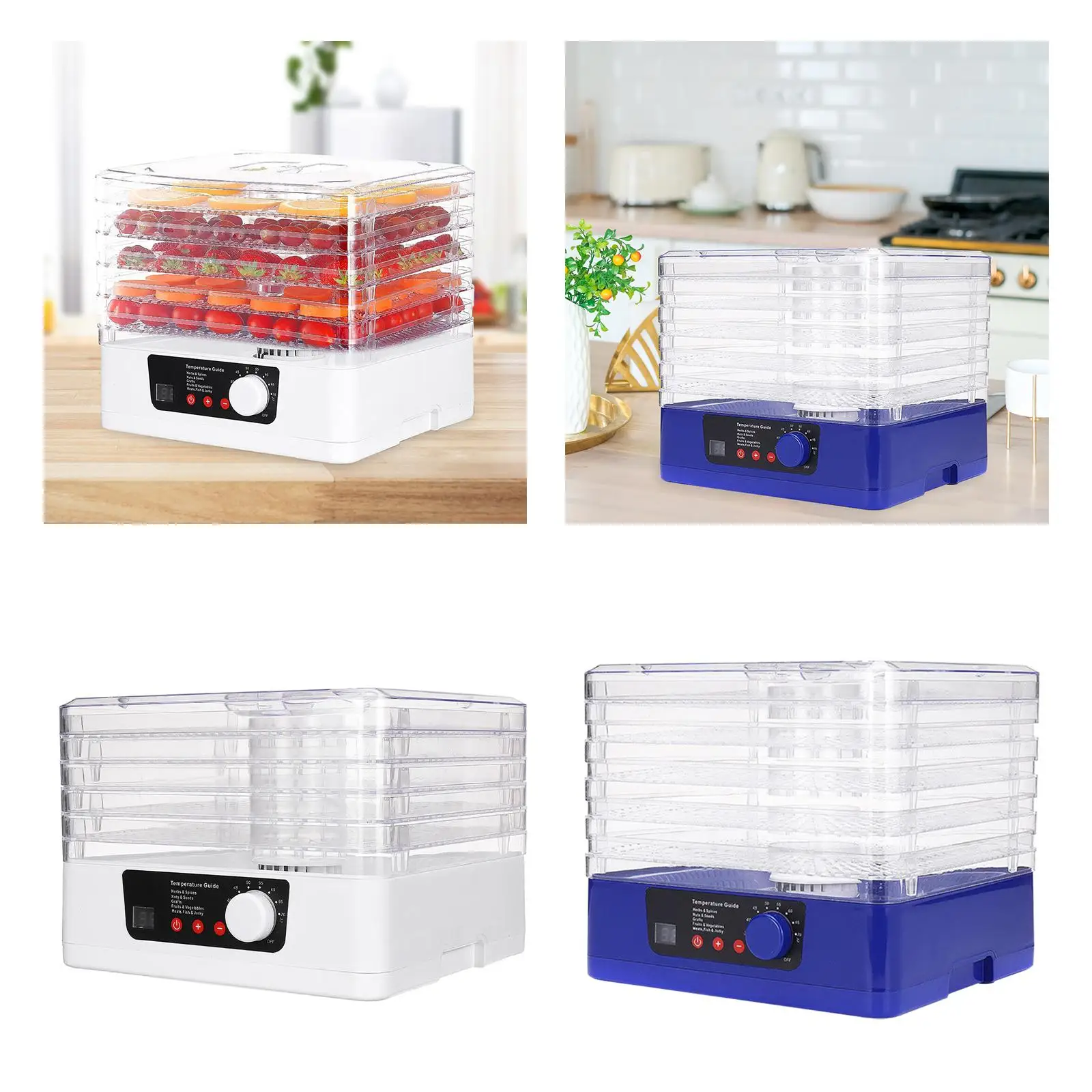 Electric Food Fruit Large 5 Layers 110V High Capacity Dryer for Food and Jerky Fruit Dryer for Herbs Vegetable Food Kitchen